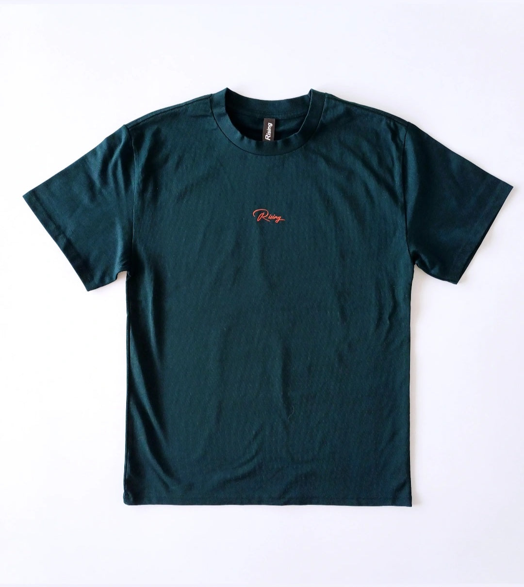 Heavy Box Tee  Pine green/Orange print